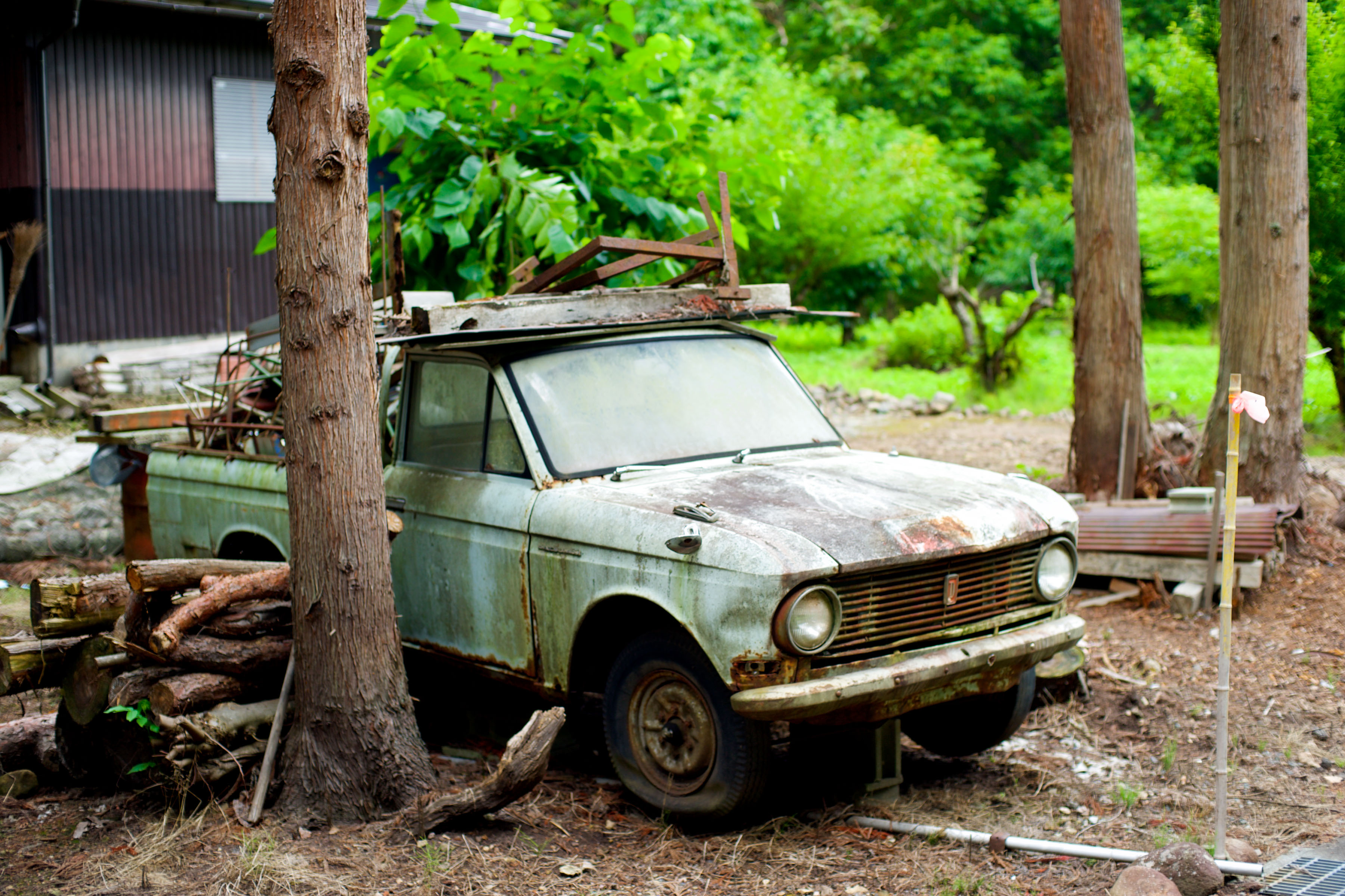 山形市の柏倉新田　ダットサン