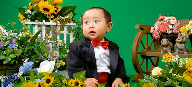 お宮参り 百日参り 赤ちゃん撮影